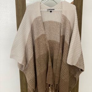 Ombré Poncho Cardigan
